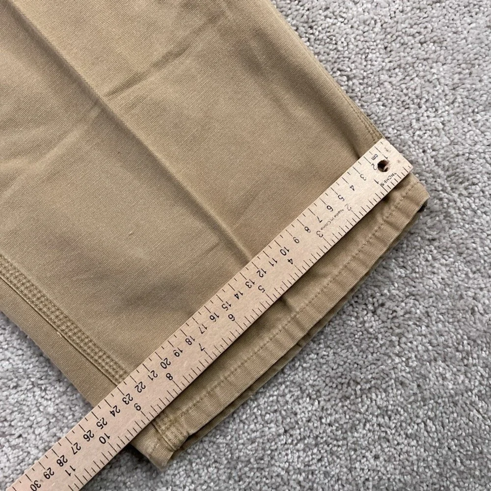 VINTAGE Gap Pants Mens 38x32 Brown Canvas Carpenter Baggy Skater Work Industrial